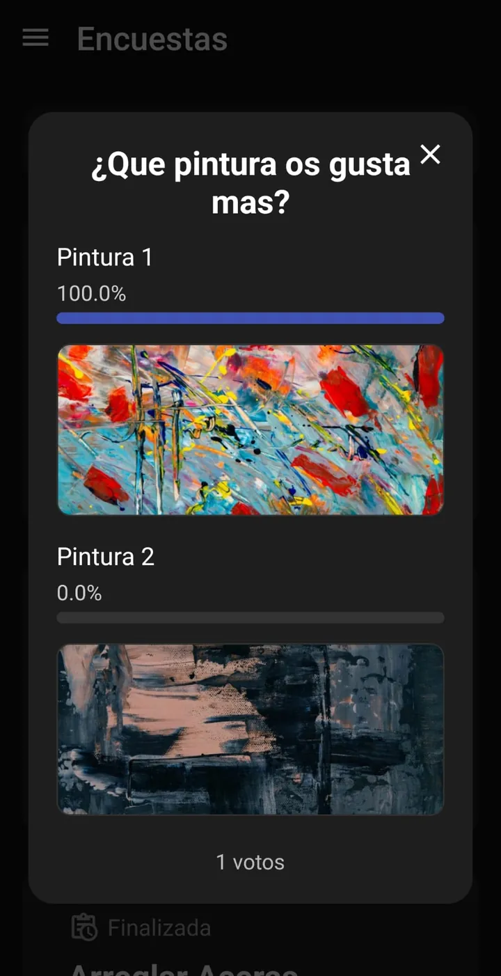 Resultados de una encuesta vecinal en la app